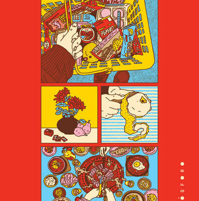 Aos prantos no mercado